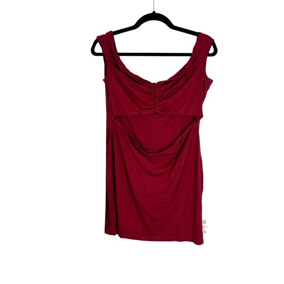 ASOS Dresses & Skirts - NWOT ASOS Off Shoulder Cutout Mini Dress Red - Size 14
